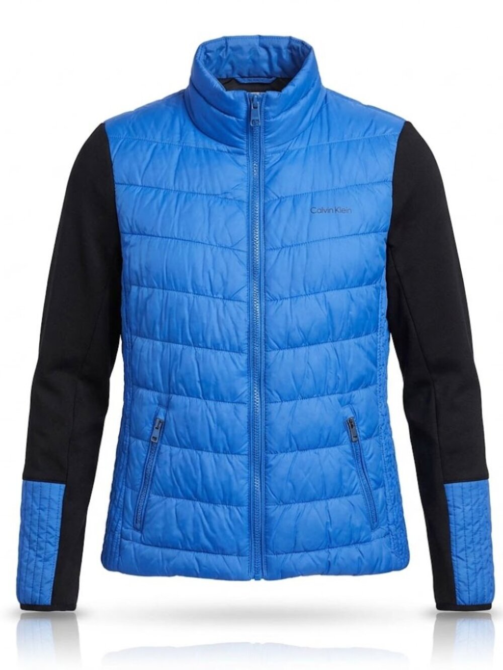 Calvin Klein Blue and Black Quilted Puffer Jacket